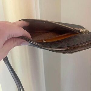 Michael Kors Brown and Gold Wristlet